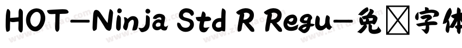 HOT-Ninja Std R Regu字体转换